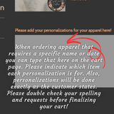 Embroidered Glitter Pine Valley T-Shirt - Small Town Customs